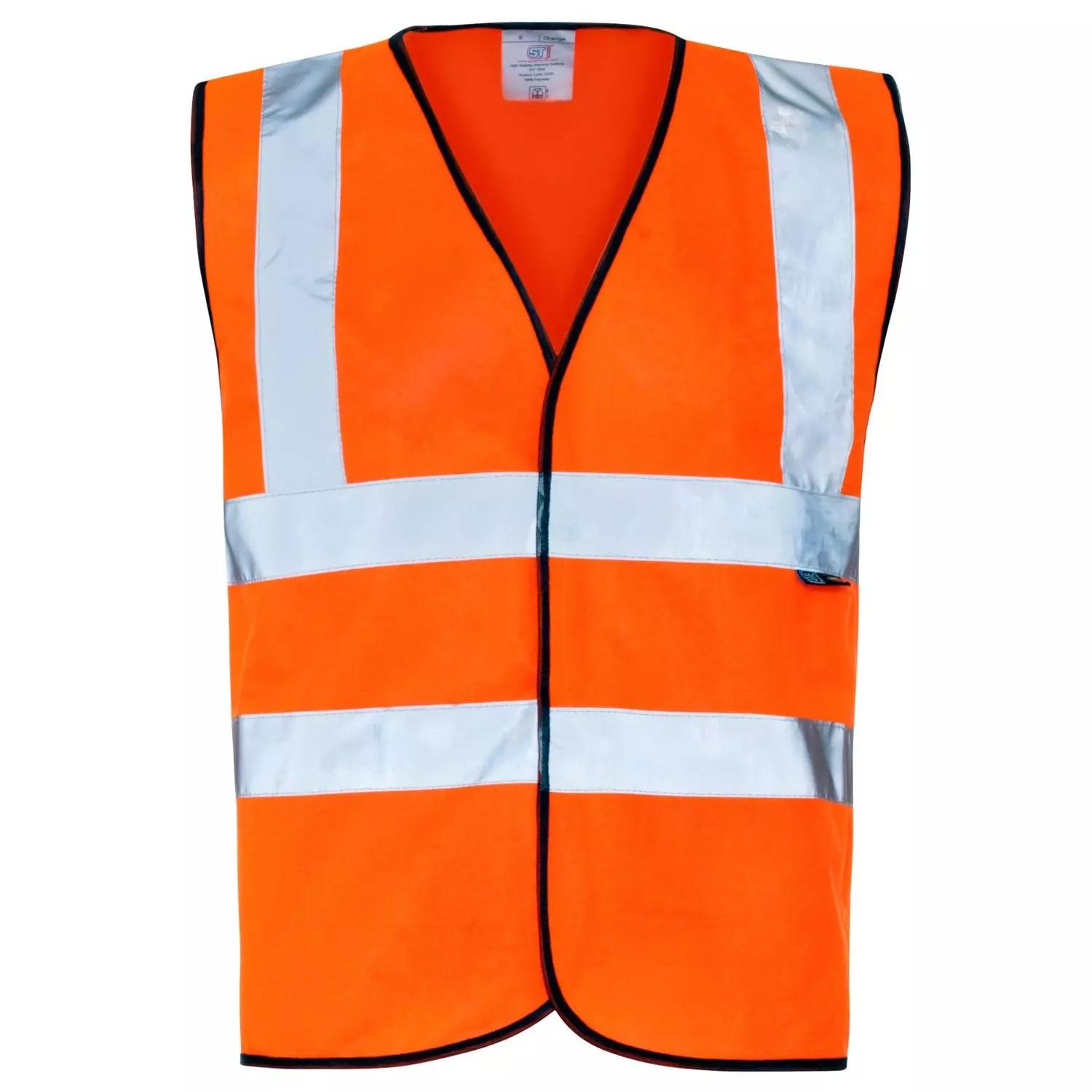 Supertouch Hi Vis Vest - Binding Velcro - Orange