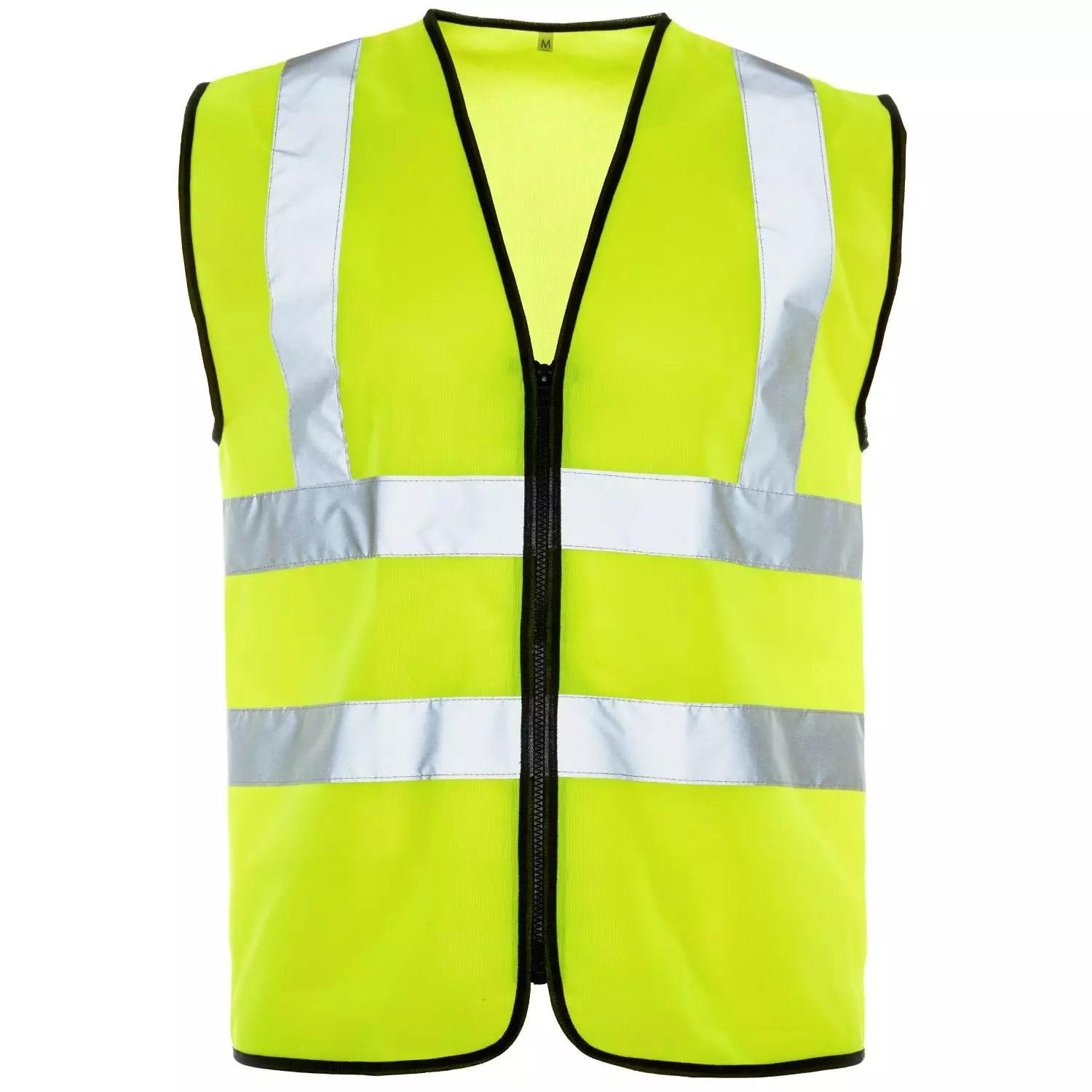 Supertouch Hi Vis Vest - Binding Zip - Yellow