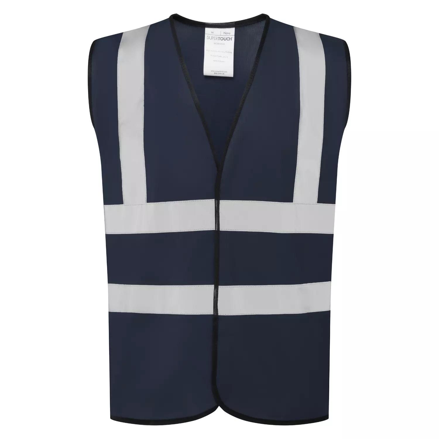 Supertouch Hi Vis Vest - Navy