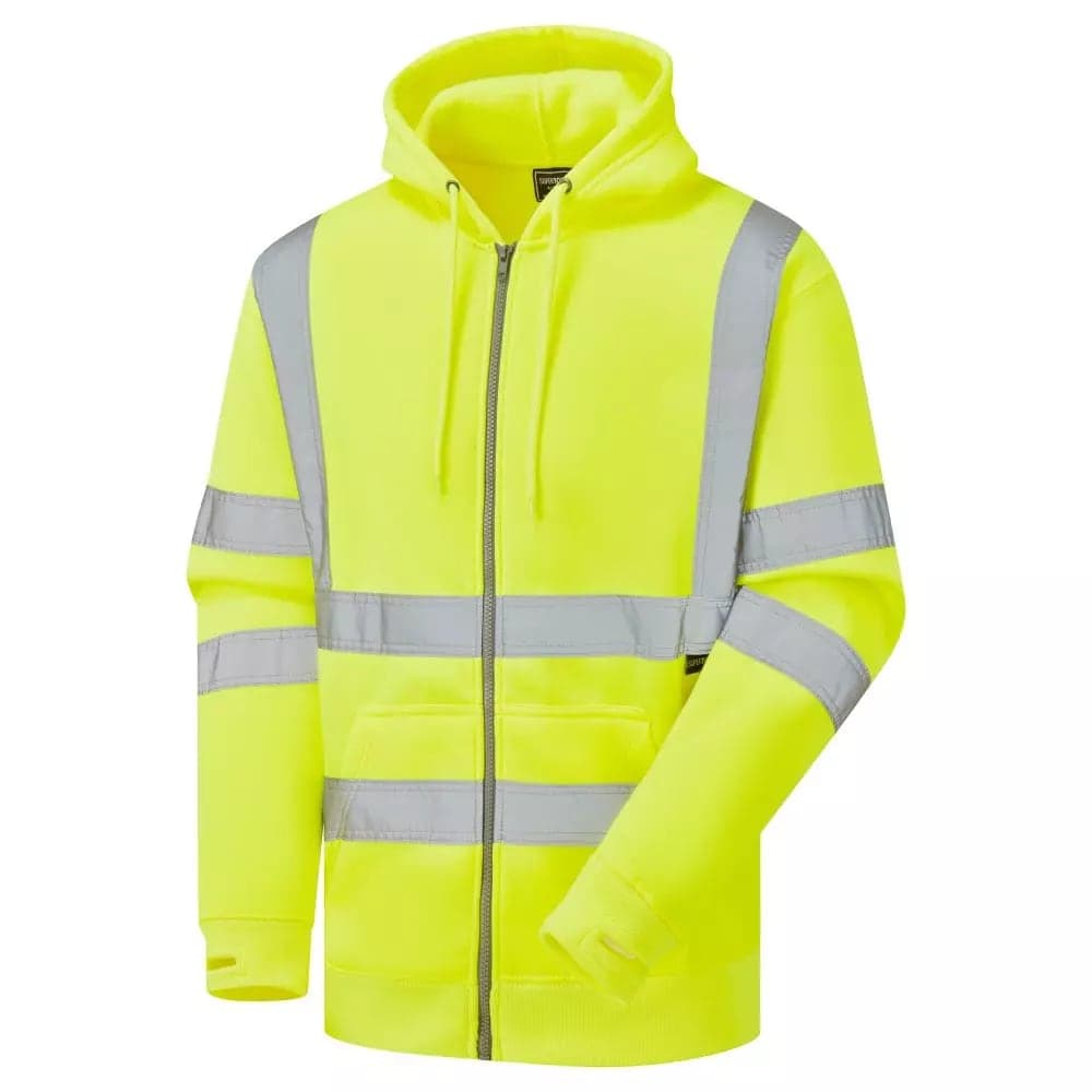 Supertouch Supertouch Hi Vis Zipped Hoodie - Yellow in Yellow