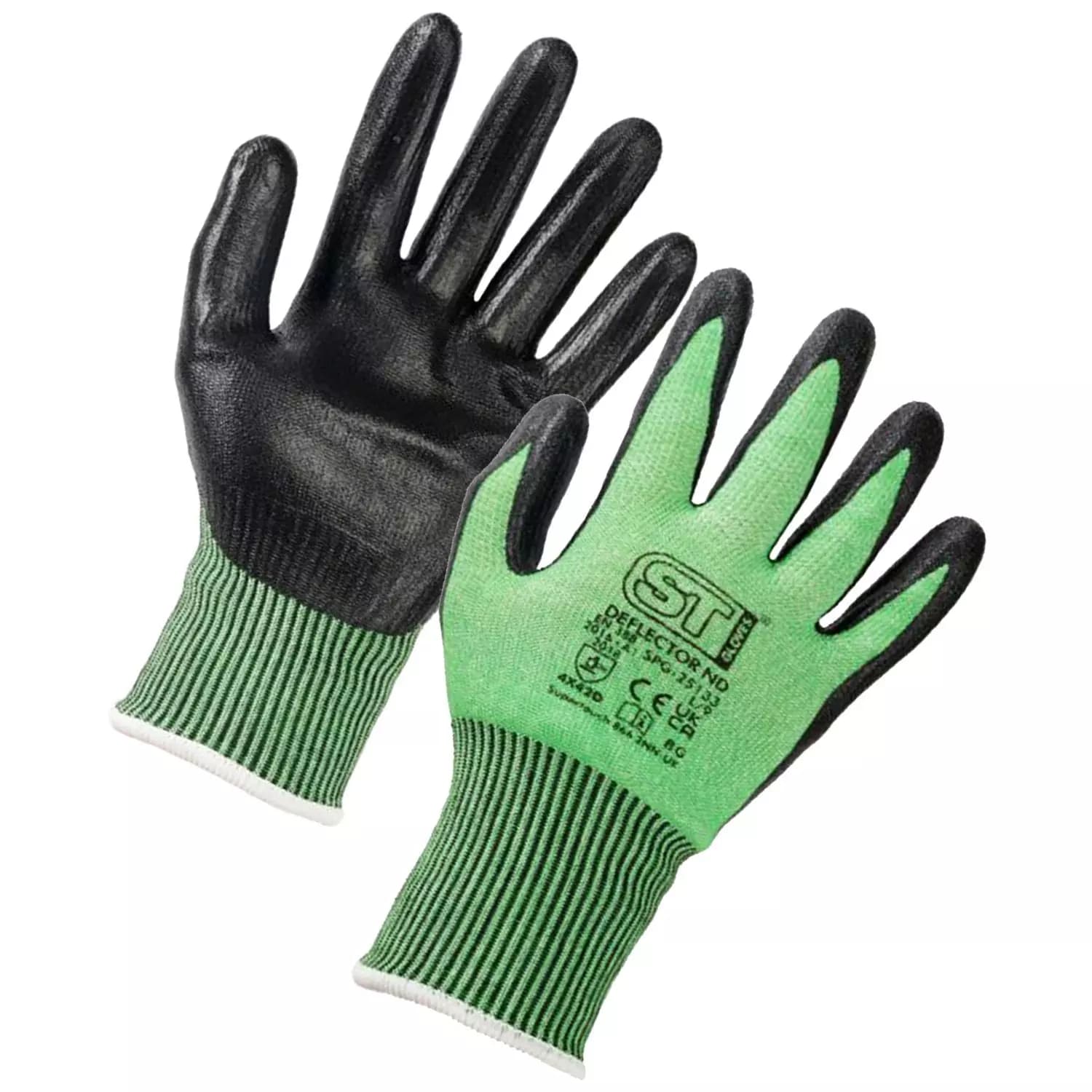 Supertouch Supertouch ND Work Gloves - Green - 120 Pairs in Green