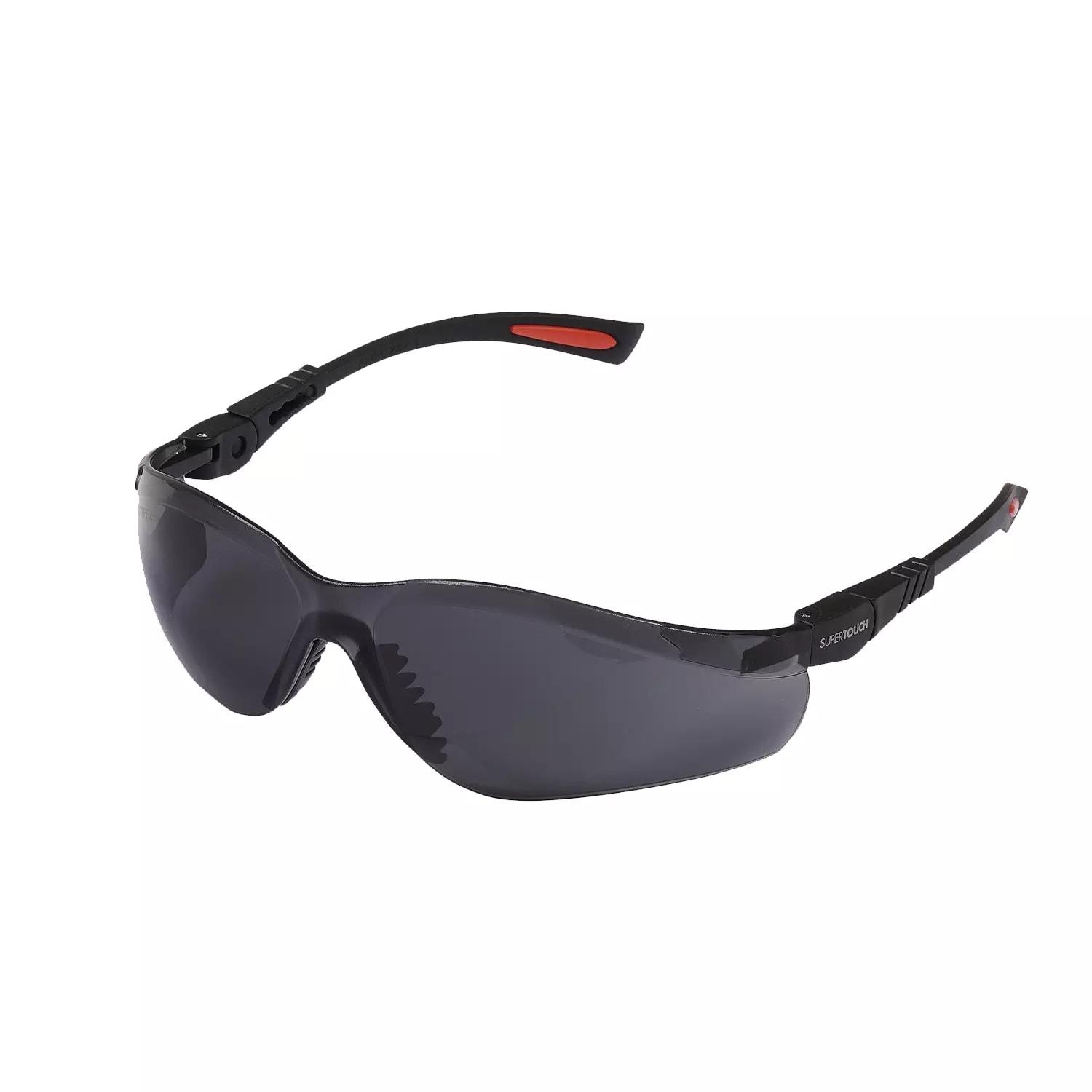Supertouch Opus Safety Glasses - Smoke - Charcoal Grey Frame - Pack of 12