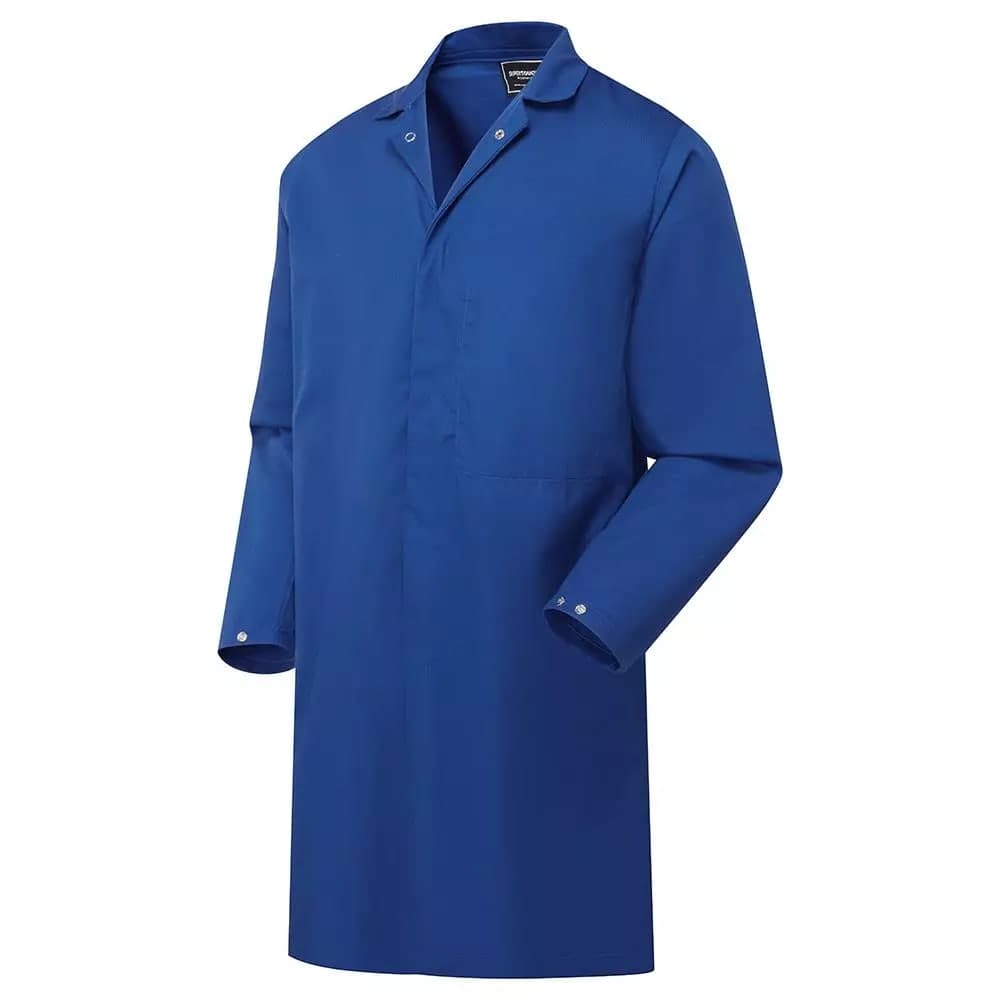 Supertouch Polycotton Food Coat - Royal Work Coveralls - Royal Blue