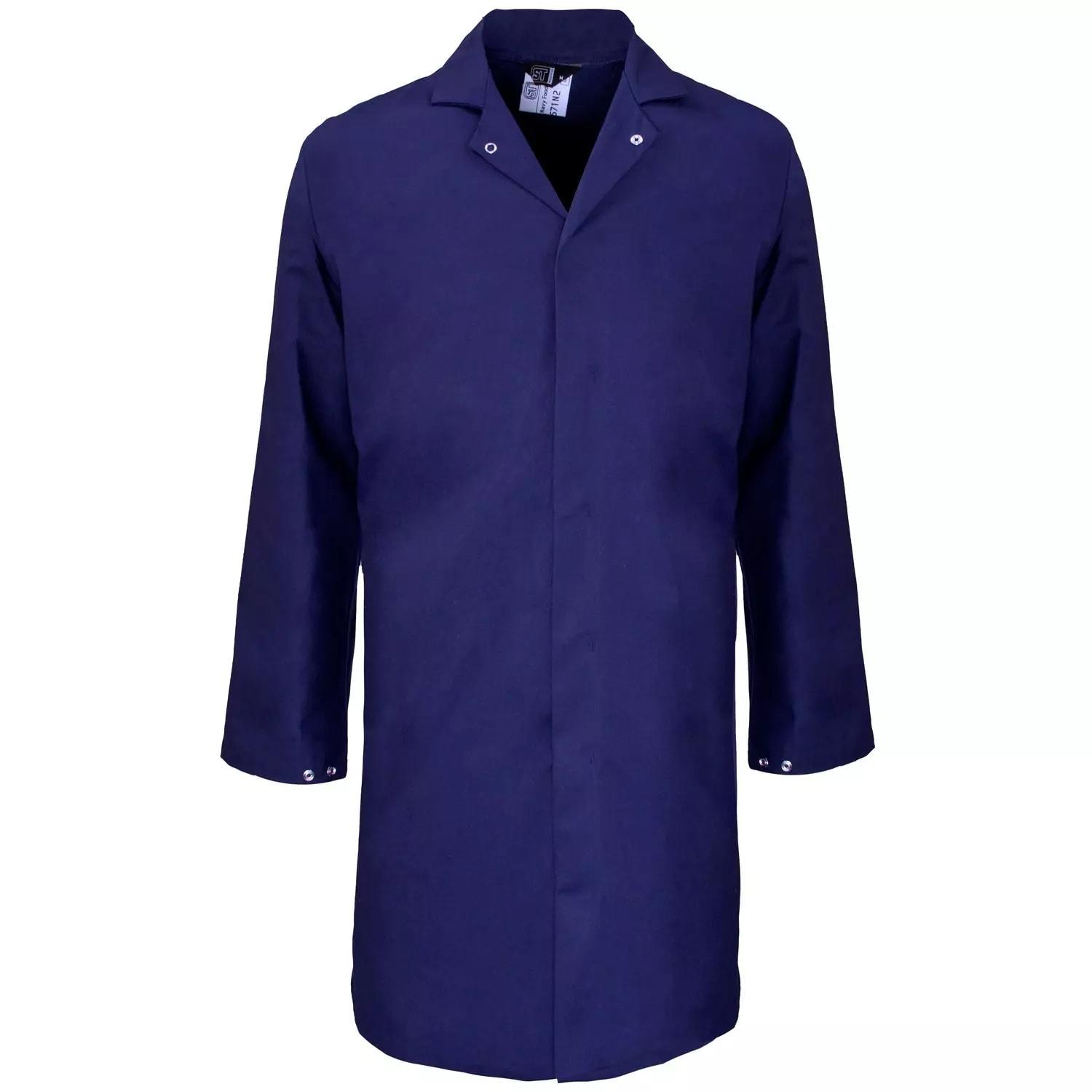 Supertouch Polycotton Food Coat Work Coveralls - Navy