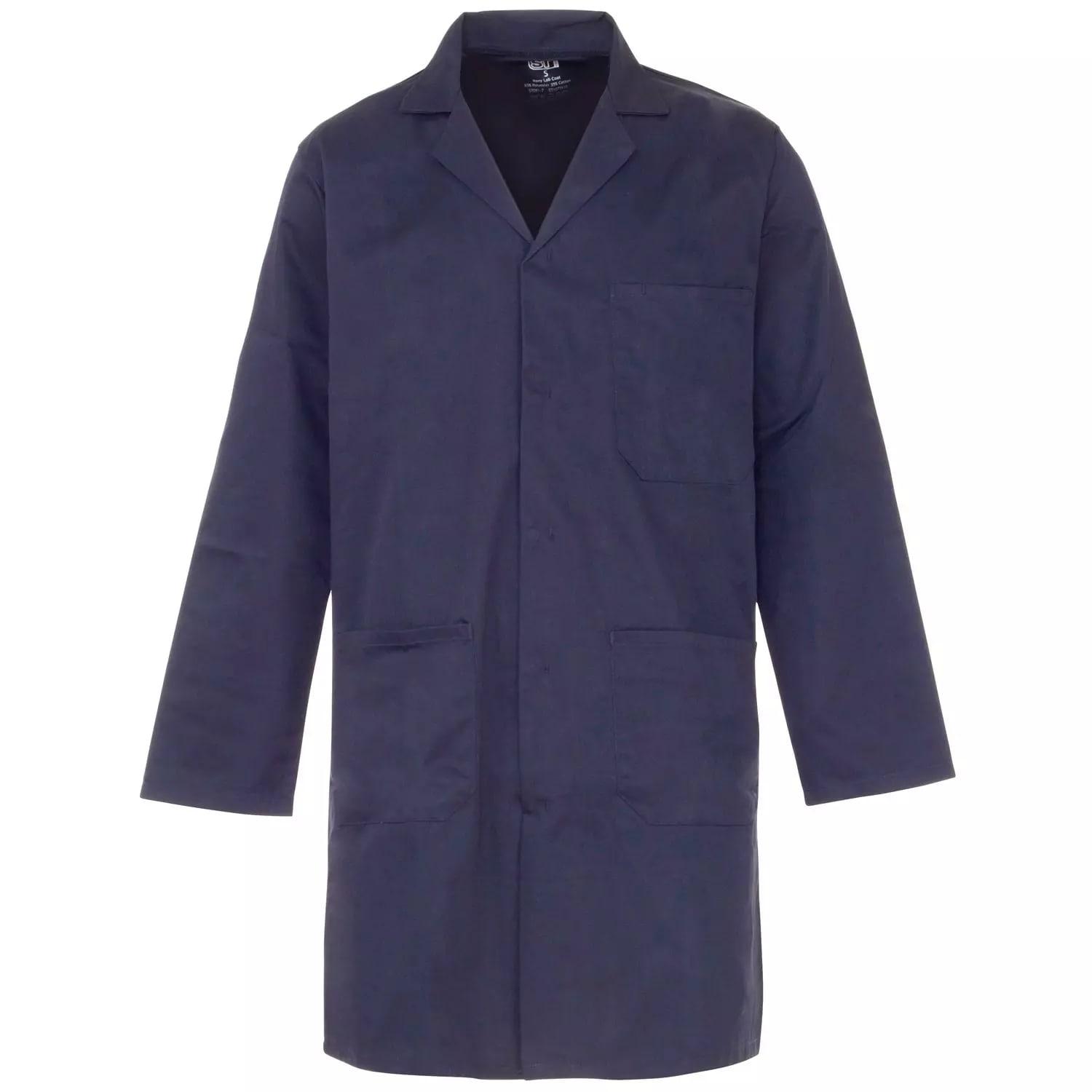 Supertouch Polycotton Lab Coat Work Coveralls - Navy