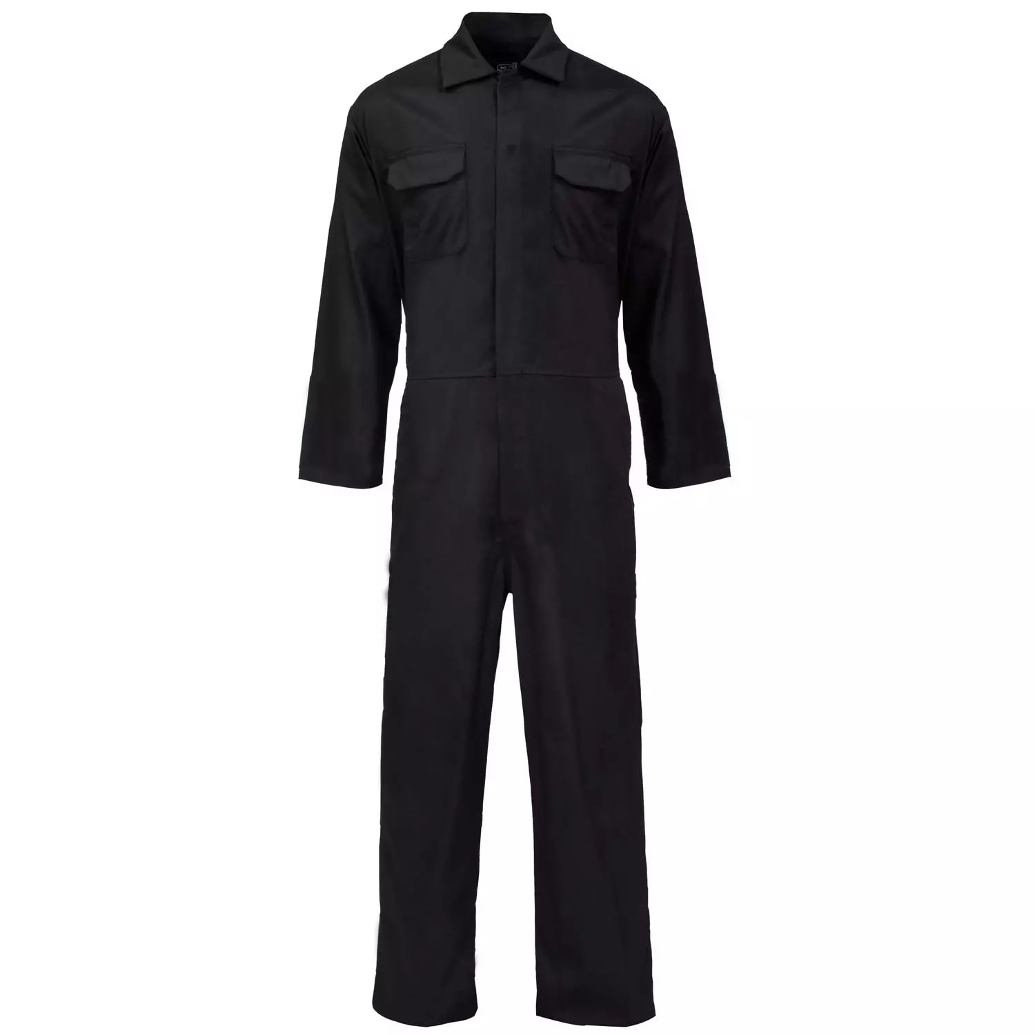 Supertouch Polycotton Work Coverall Basic - Black