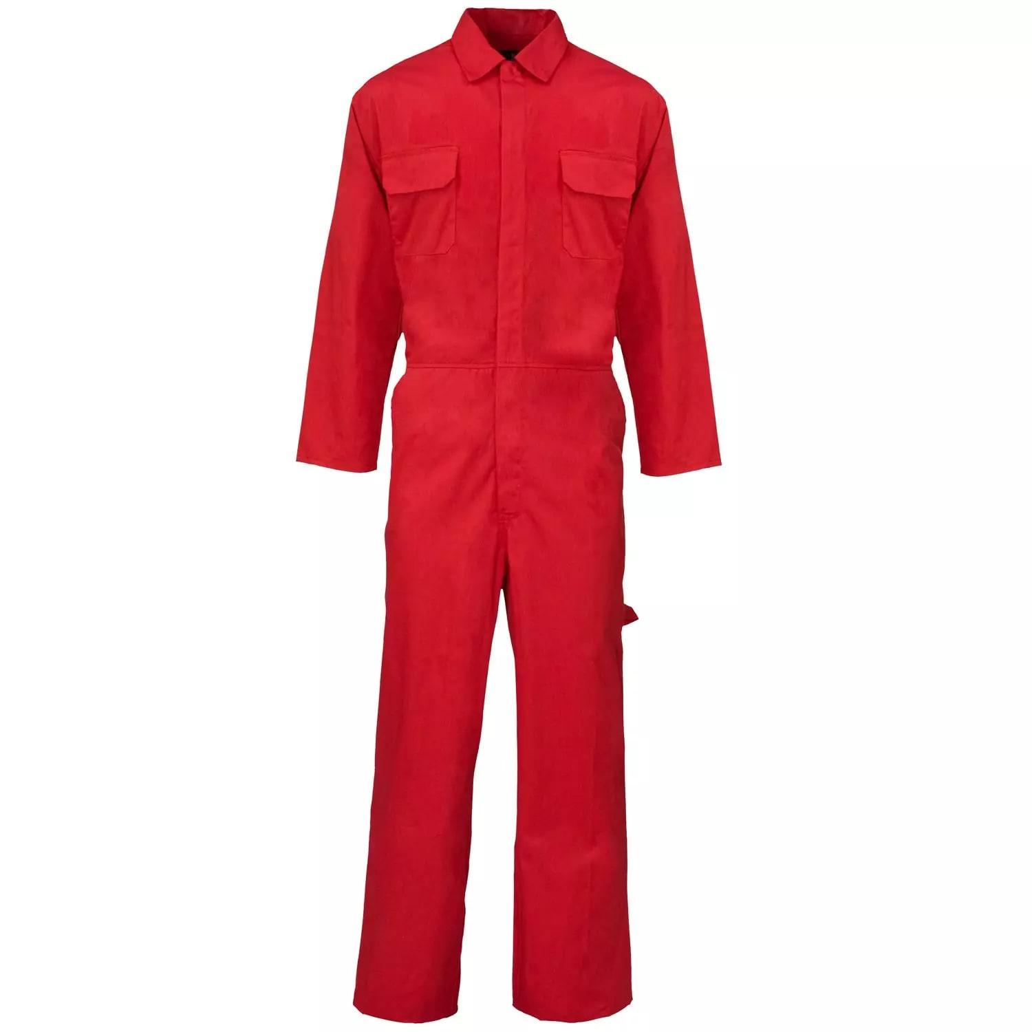 Supertouch Polycotton Work Coverall Basic - Red