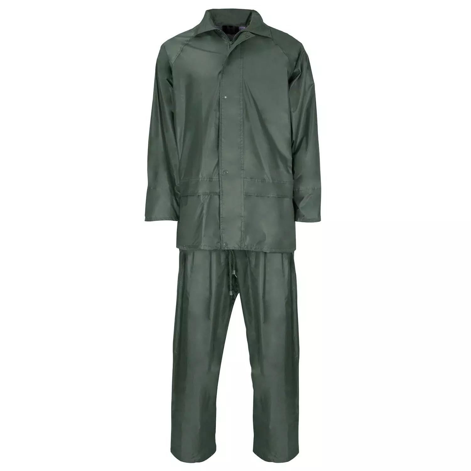 Supertouch Polyester/PVC Rainsuit Work Coveralls - Green