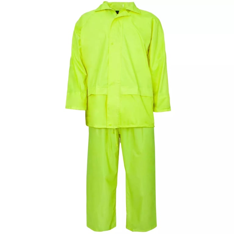 Supertouch Polyester/PVC Rainsuit Work Coveralls - Yellow