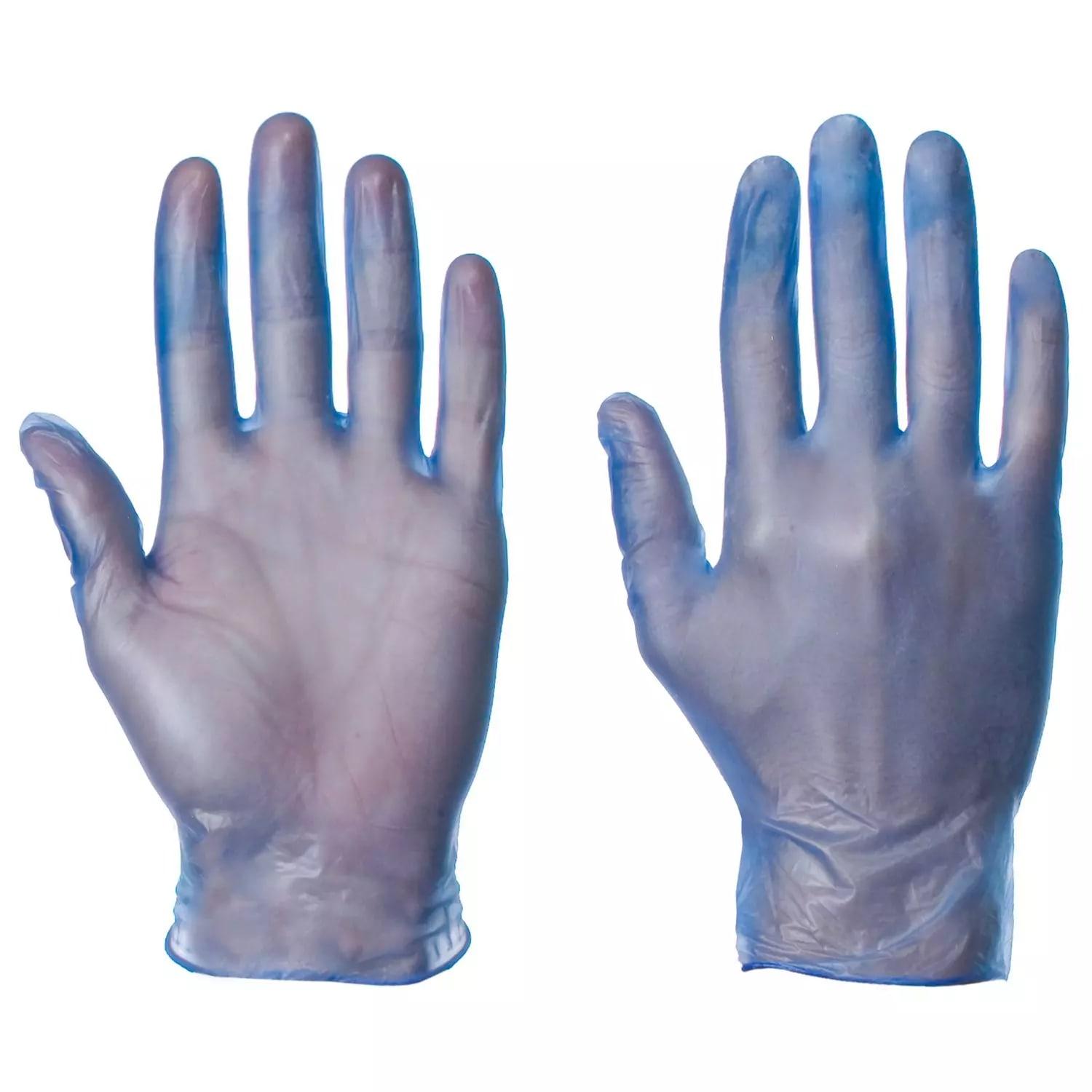 Supertouch Powderfree Vinyl Work Gloves - Industrial - Blue - 1000 Pieces