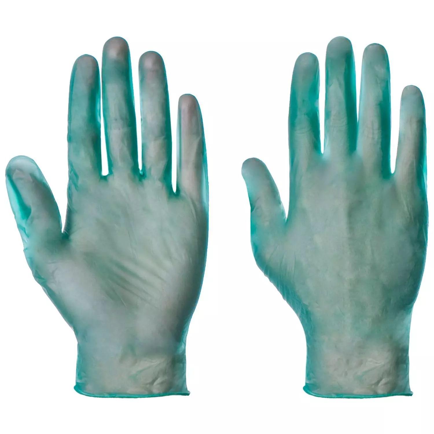 Supertouch Powderfree Vinyl Work Gloves - Industrial - Green - 1000 Pieces