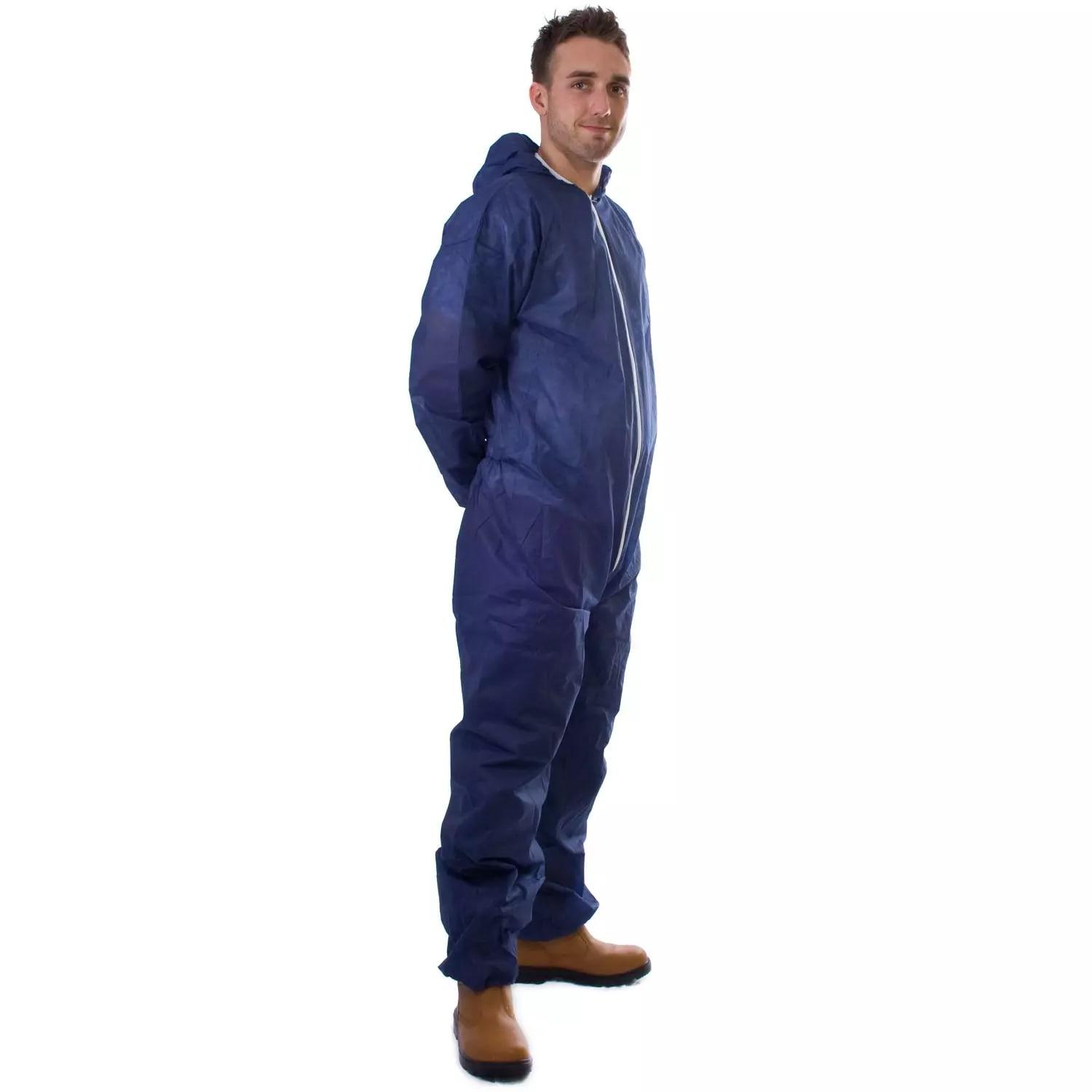 Supertouch PP Non-Woven Disposable Coveralls - 50 Pieces - Blue