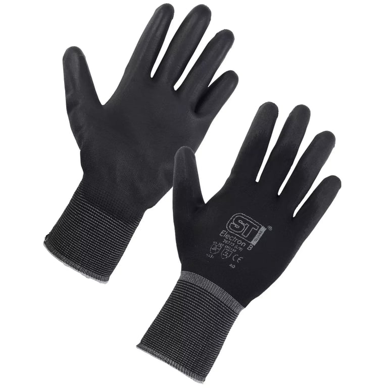 Supertouch PU Fixer Work Gloves - Black - 120 Pairs