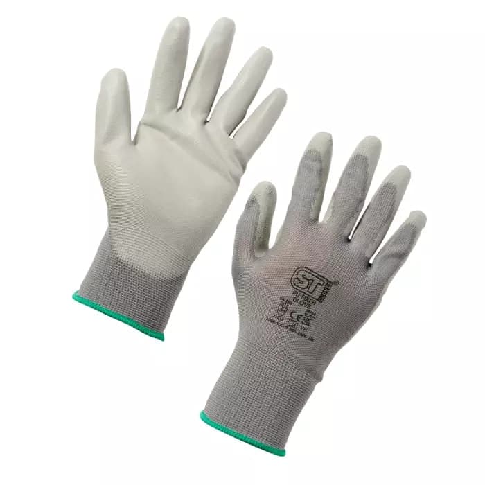 Supertouch PU Fixer Work Gloves - Grey - 120 Pairs