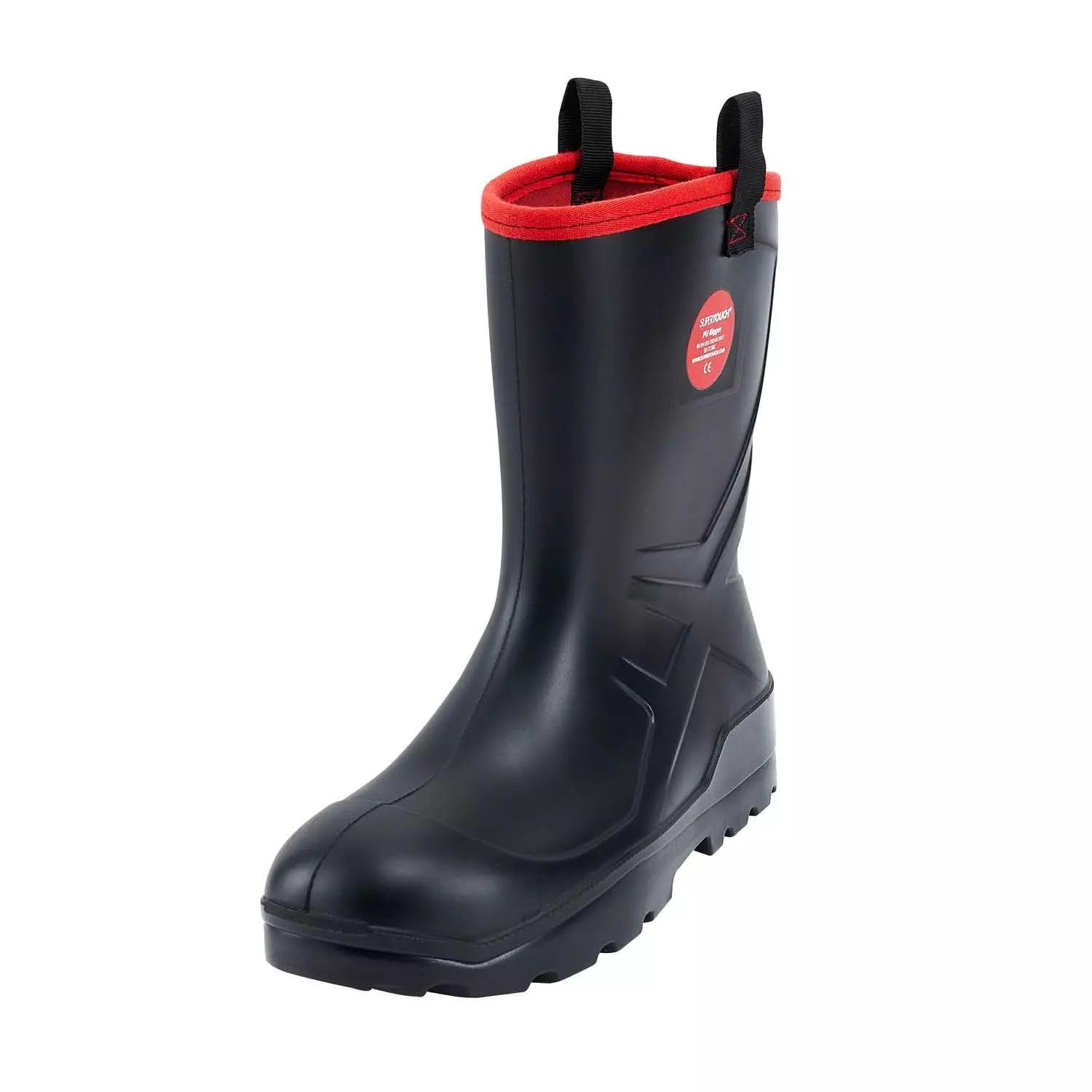 Supertouch PU Rigger Safety Boots - Black