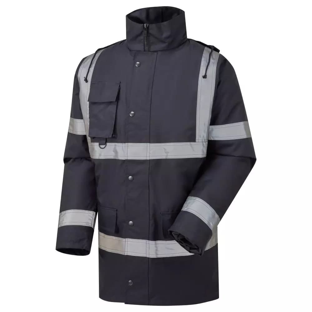 Supertouch Supertouch Security Parka With Tape Work Jacket - Navy in Navy