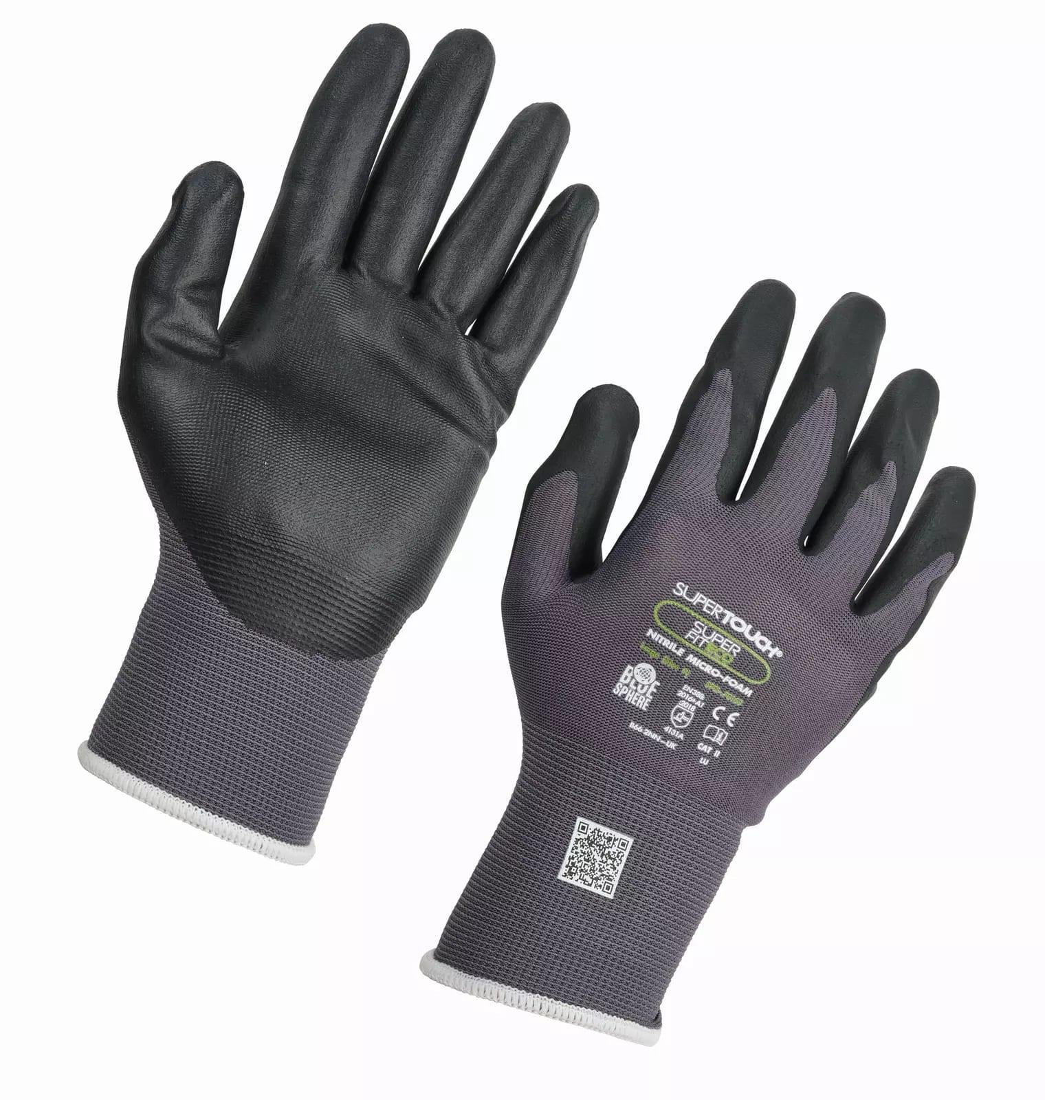 Supertouch Superfit Eco SF Nitrile Micro Foam Work Gloves - 120 Pairs