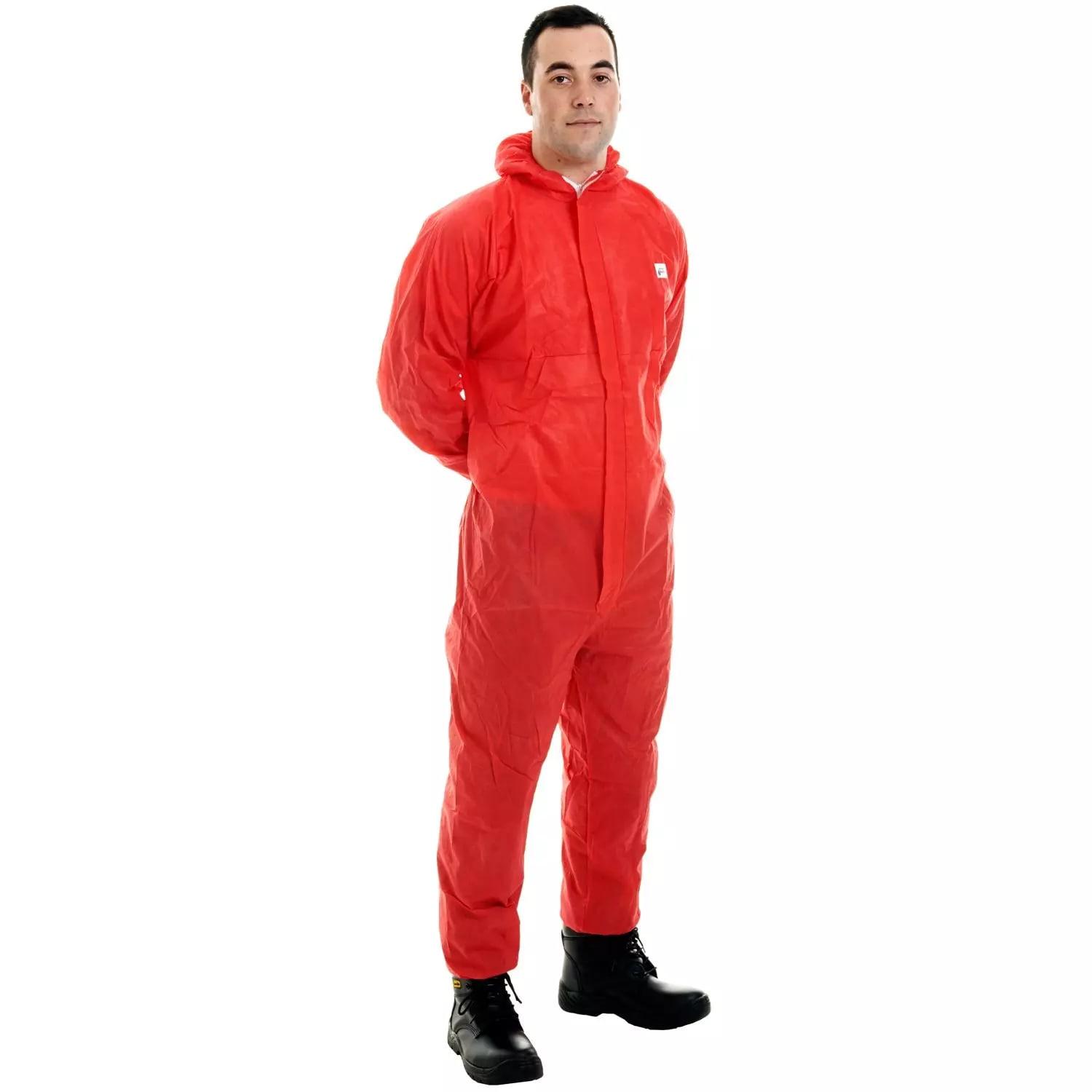 Supertouch Supertex Sms Disposable Coveralls - 50 Pieces - Red
