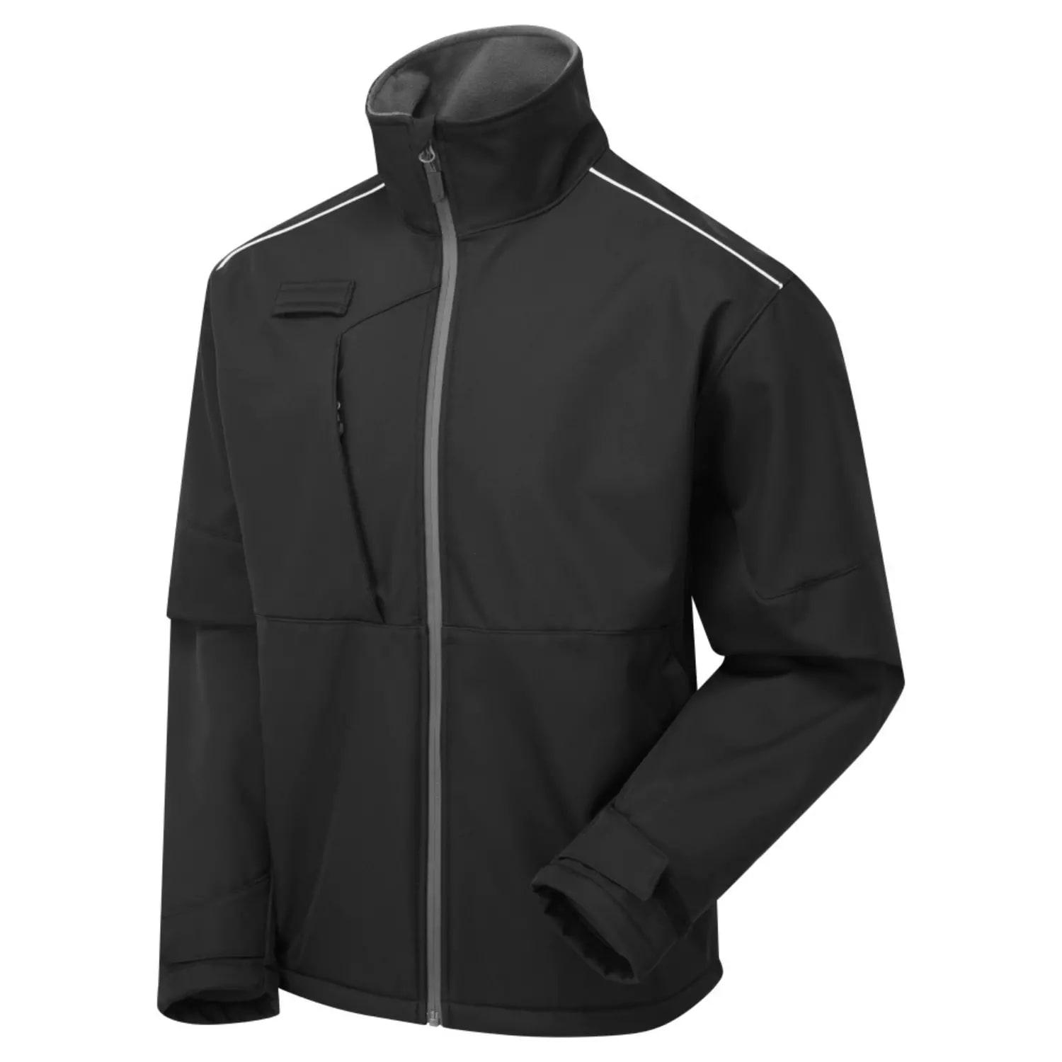 Supertouch System Eco Softshell Work Jacket - Black Grey
