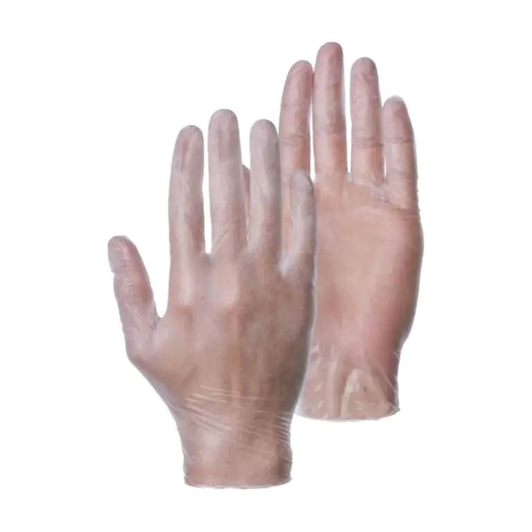 Warrior GSL Vinyl P/Free 1000 Case Work Gloves - Clear
