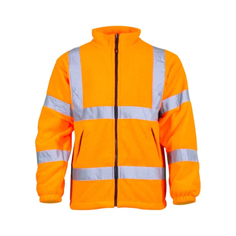 Warrior Warrior Hi Vis Fleece Jacket in Orange
