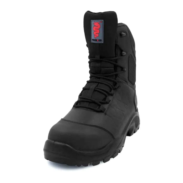 Warrior Warrior High Leg Zip Internal Metatarsal Work Boots 3 - Black in Black