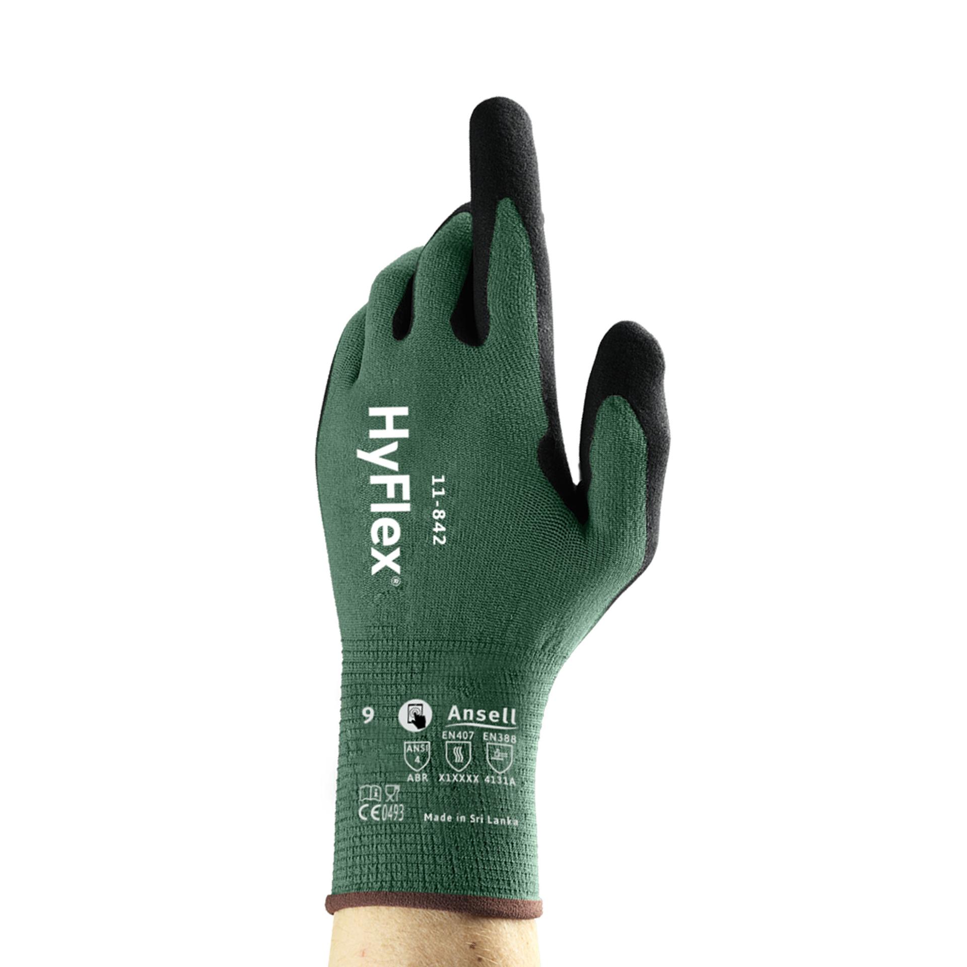 Warrior Nitrile Foam Work Gloves - 120 Pairs - Grey