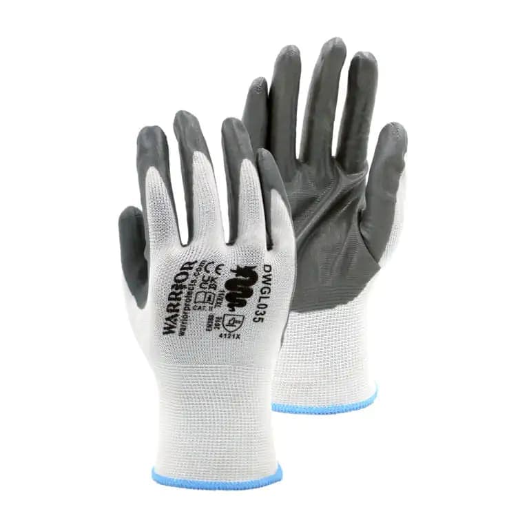 Warrior PU Gloves Grey - 120 Pairs