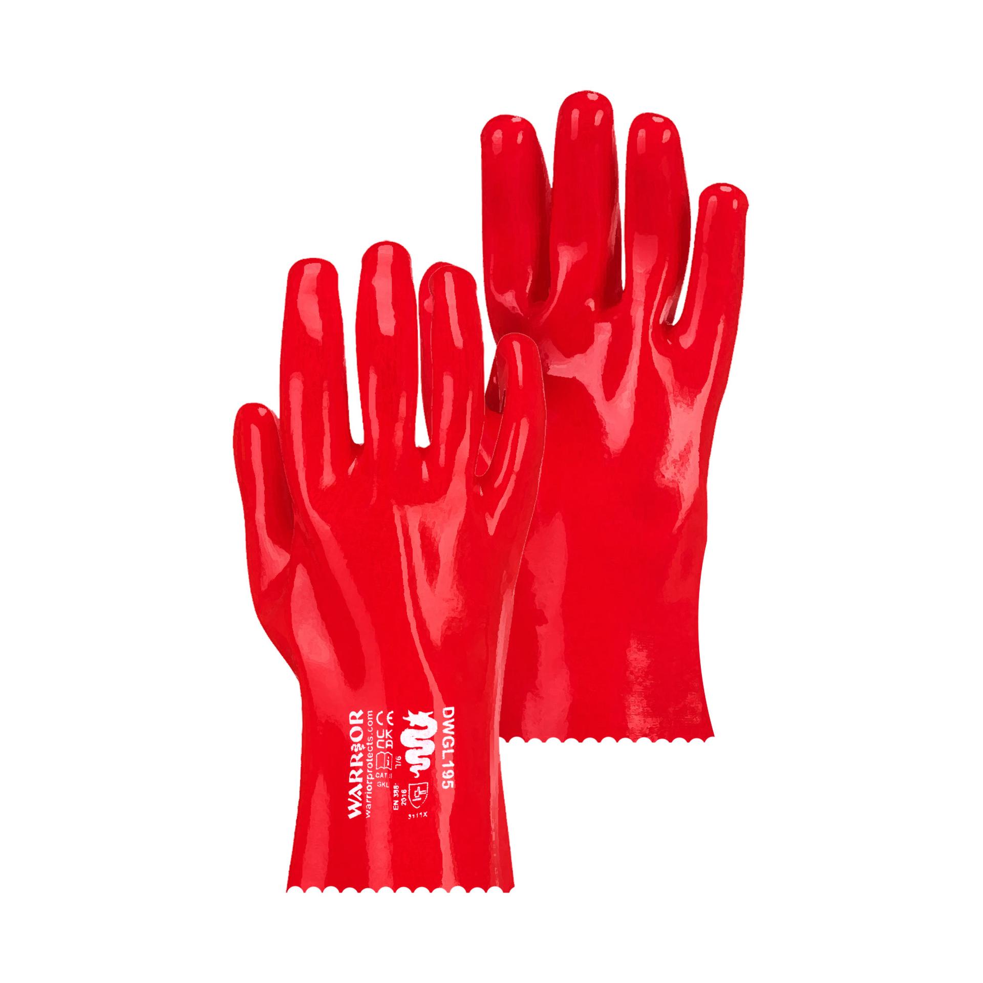 Warrior PVC 16in Gauntlet Gloves - Pack of 6