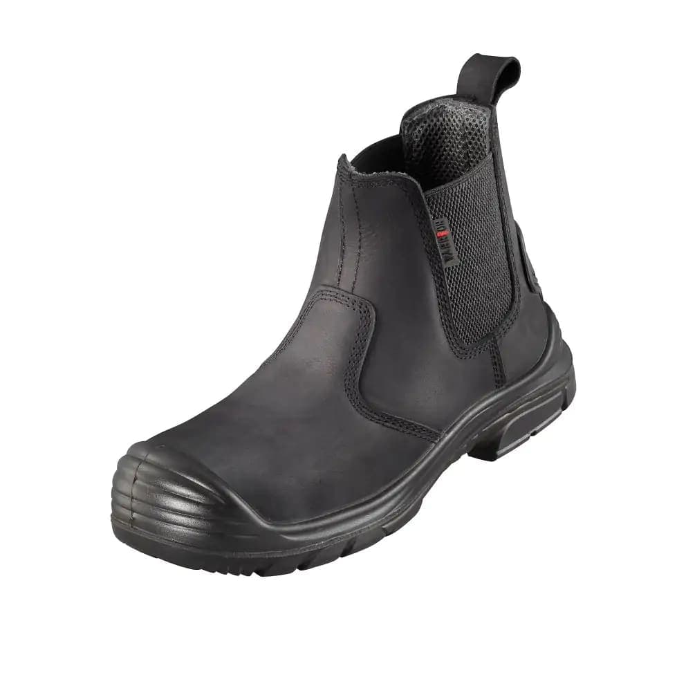 Warrior S3 Waxy Dealer Work Boots - Black