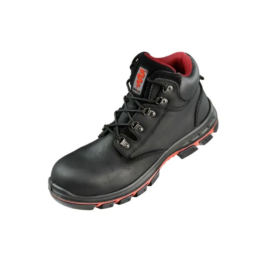 Warrior Warrior Wax Full Grain Work Boots - Black in Black