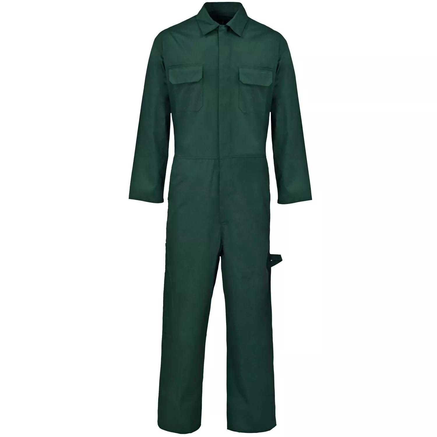 Supertouch Supertouch Bottle Polycotton Work Coverall Basic - Bottle Green in Bottle Green