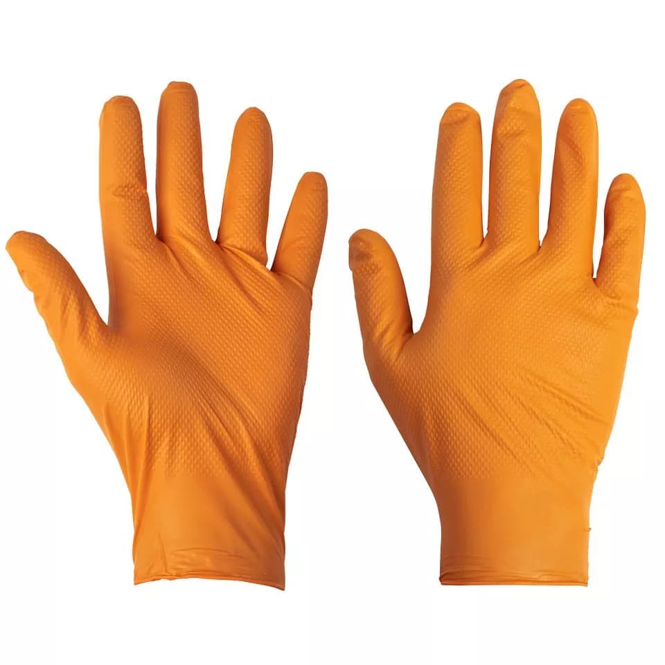Supertouch Supertouch Diamond Grip Work Gloves - Orange - 1000 Pieces in Orange