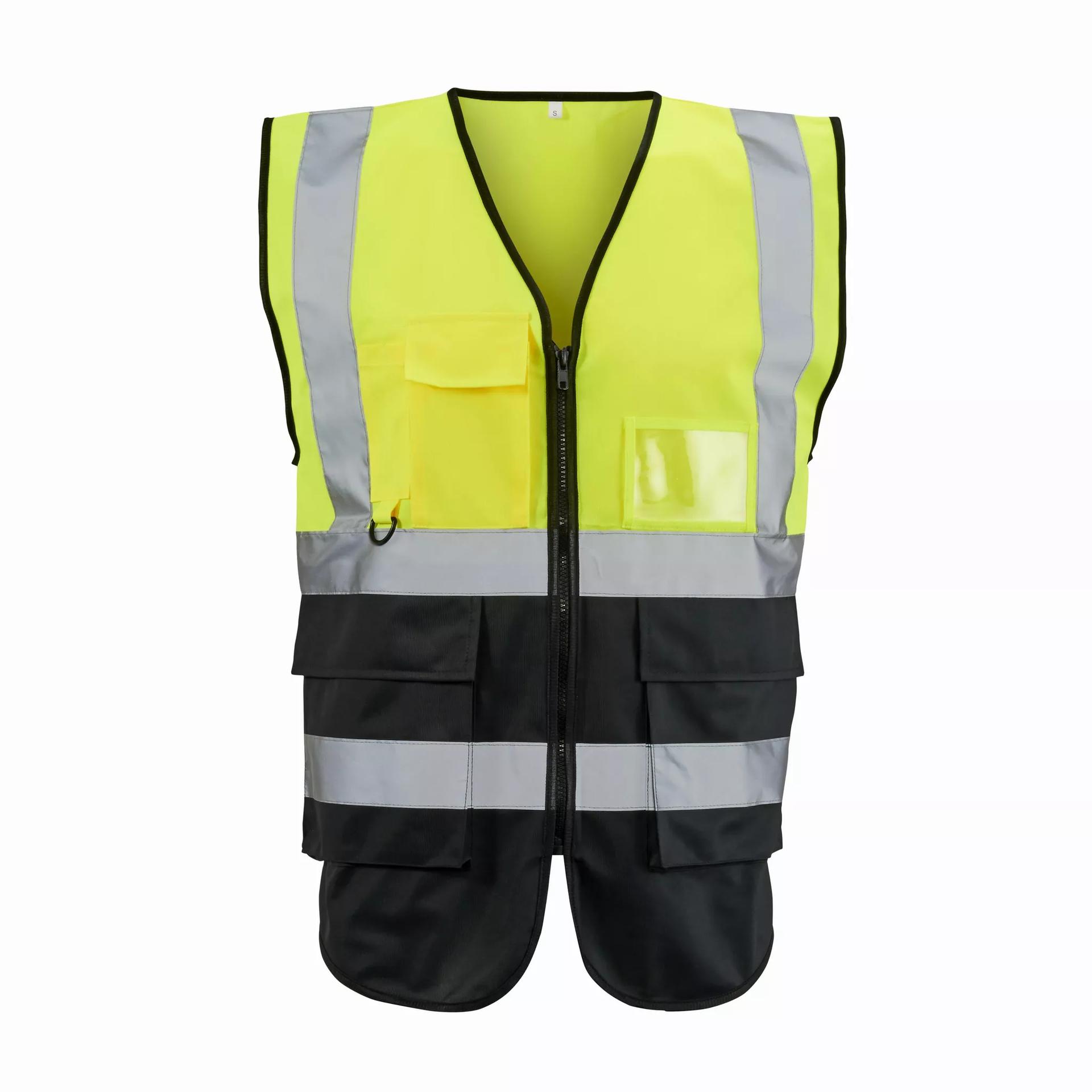 Supertouch Supertouch Hi Vis 2-Tone Executive Vest - Yellow Black in Yellow/Black