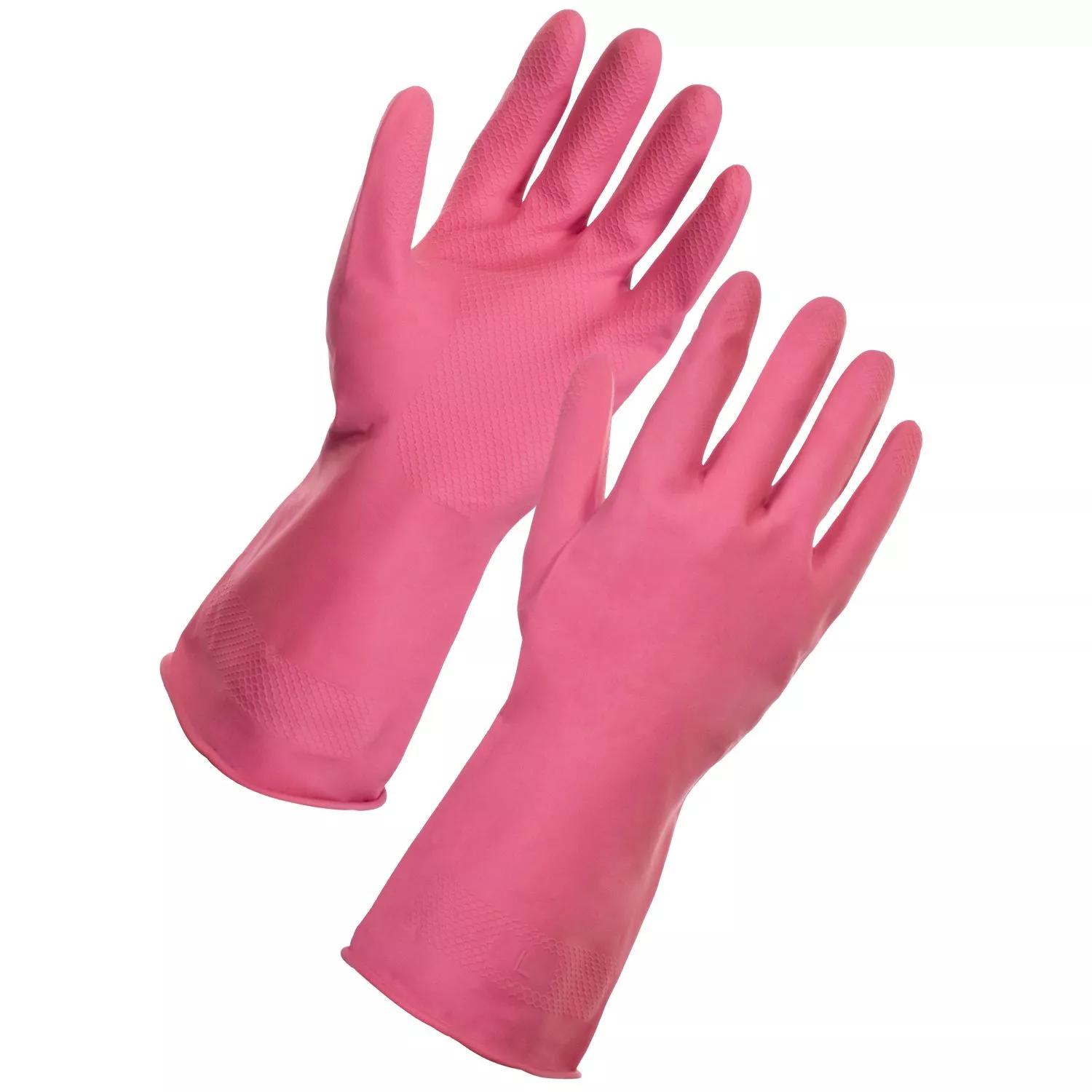 Supertouch Supertouch Household Latex Work Gloves - Pink - 120 Pairs in Pink