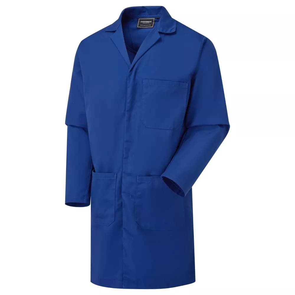 Supertouch Supertouch Polycotton Lab Coat - Royal Work Coveralls - Royal Blue in Royal Blue