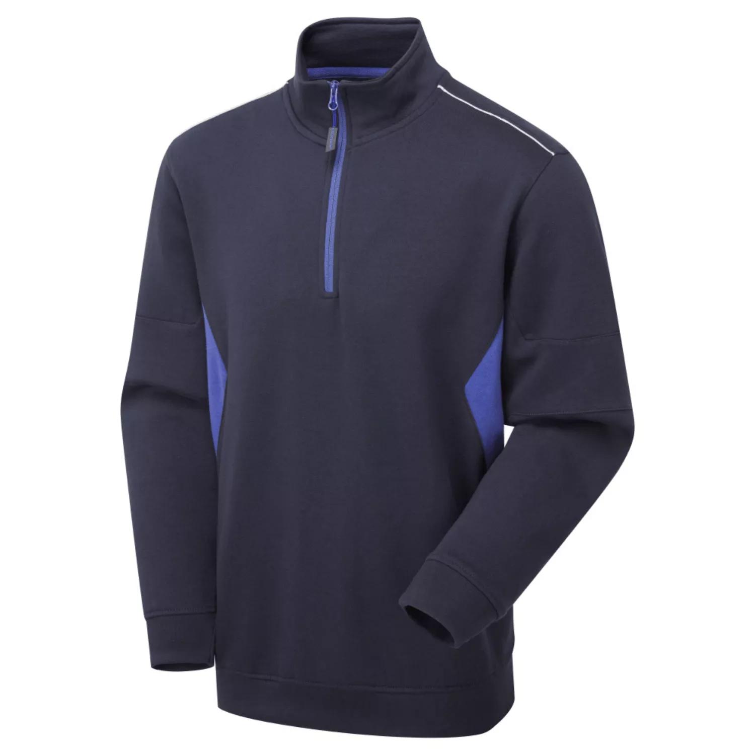 Supertouch System Eco Mens Quarter Zip Sweatshirt - Navy Royal