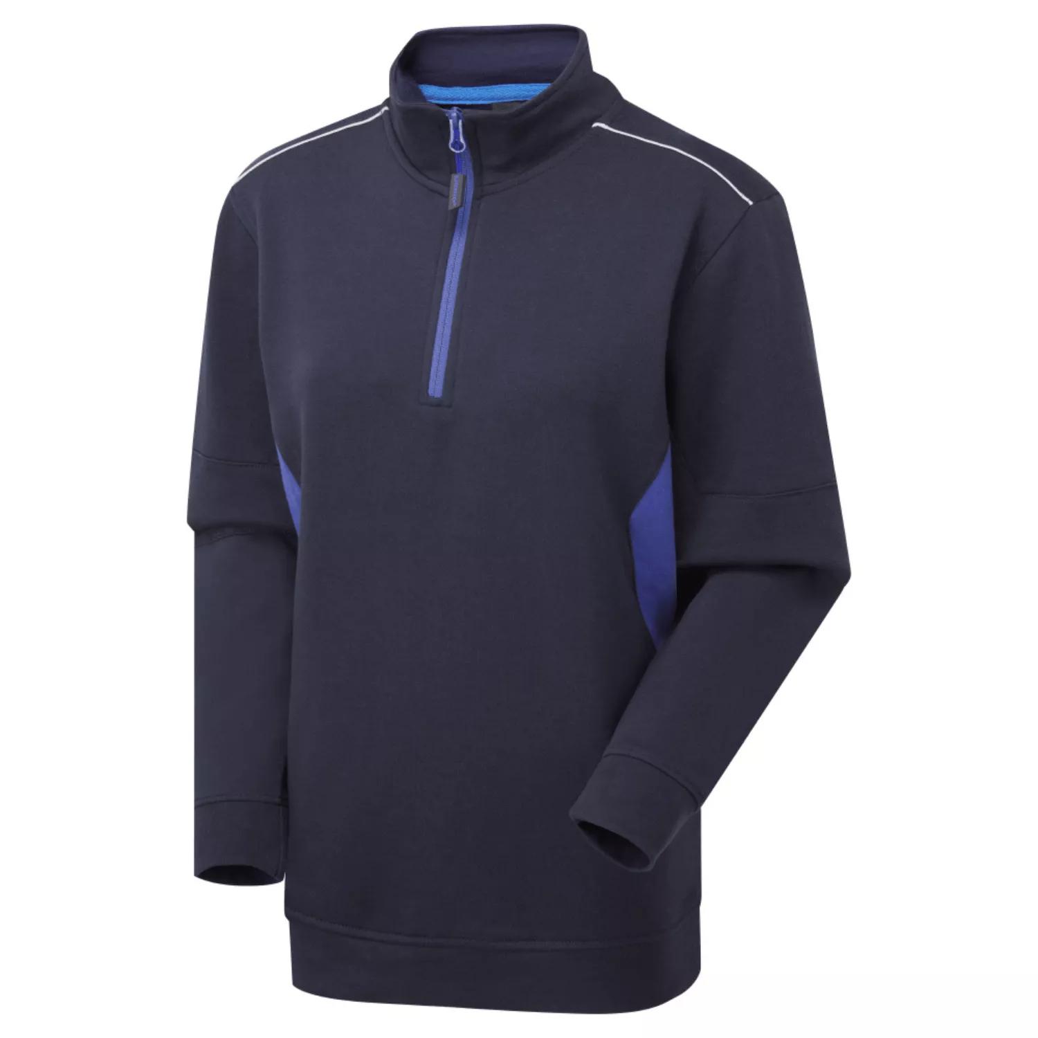 Supertouch System Eco Womens Quarter Zip Sweatshirt - Navy Royal