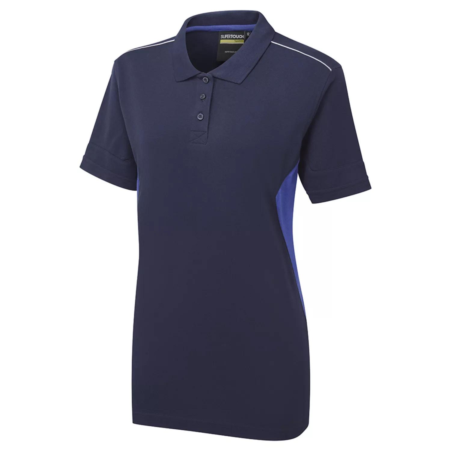 Supertouch System Eco Workwear Womens Polo Shirt - Navy Royal
