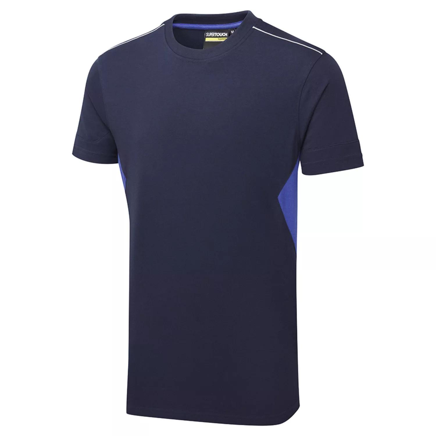 Supertouch Supertouch System Eco Workwear Work T-Shirt - Navy Royal in Navy/Royal