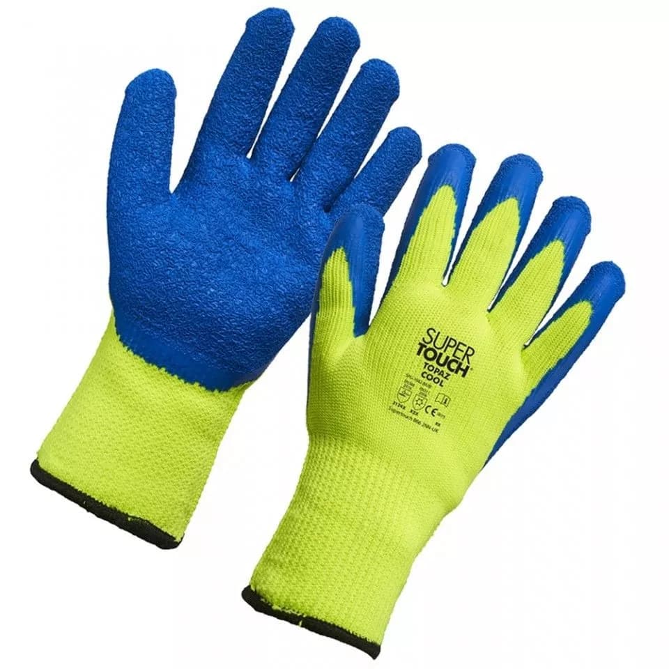 Supertouch Topaz Cool Work Gloves - Yellow - 120 Pairs