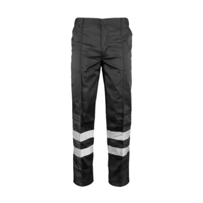 Warrior Hi Vis Ballistic Work Trousers - Black