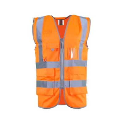 Warrior Warrior Orange Hi Vis Exec W/Coat - Black in Black