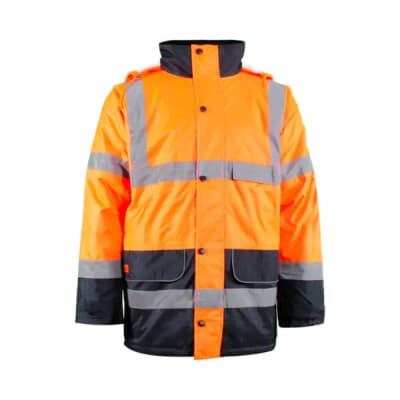 Warrior Warrior Orange Navy HV Traffic Jackets in Orange/Navy
