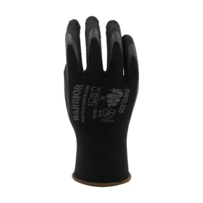 Warrior Foam Latex Gloves - 120 Pairs - Black