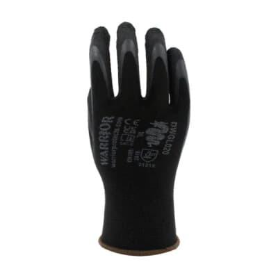Warrior Foam Latex Gloves - 120 Pairs - Black