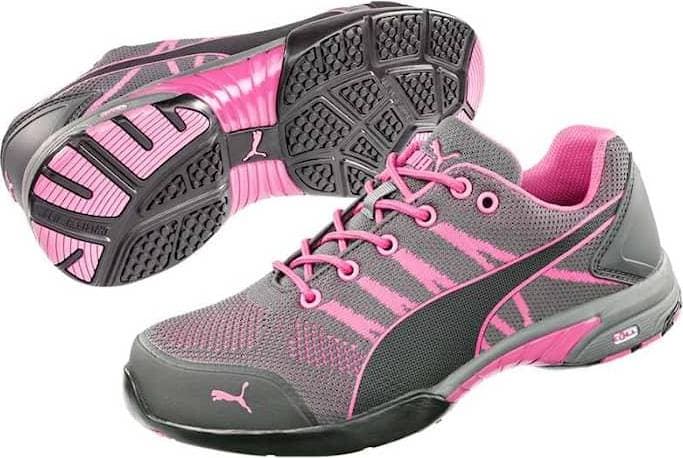 Puma Safety Celerity Knit Womens Low - Grey/Pink