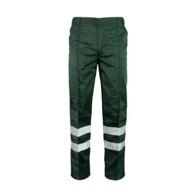 Warrior Hi Vis Ballistic Work Trousers - Bottle Green