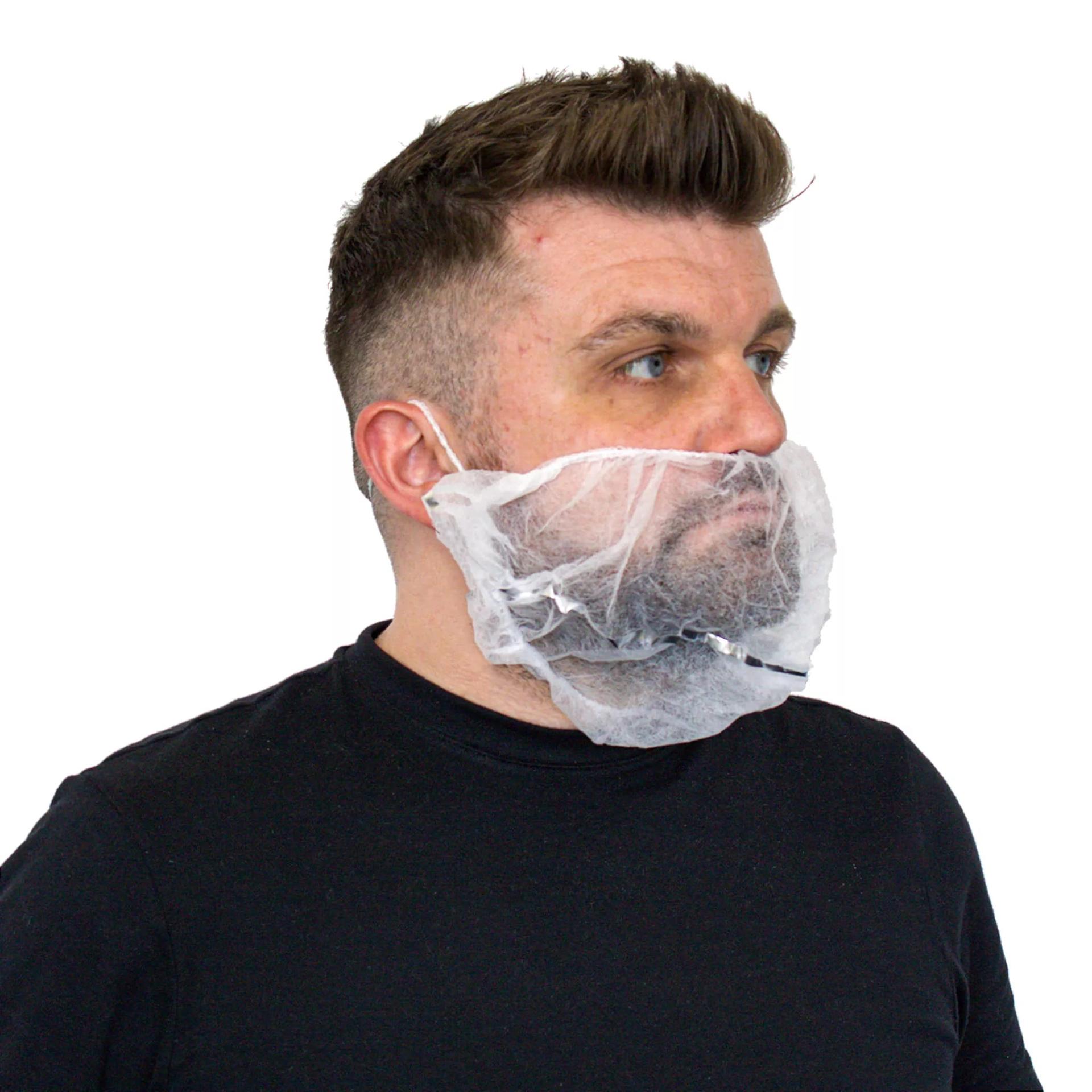 Supertouch Non-Woven Beard Mask - White