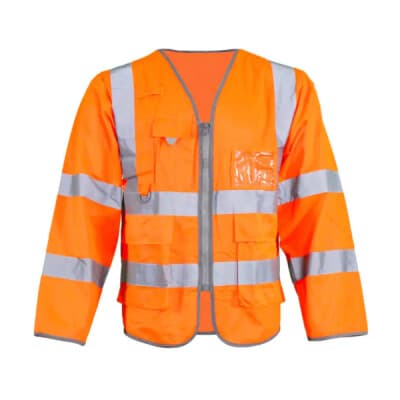 Warrior Hi Vis L/S Exec W/C Vest